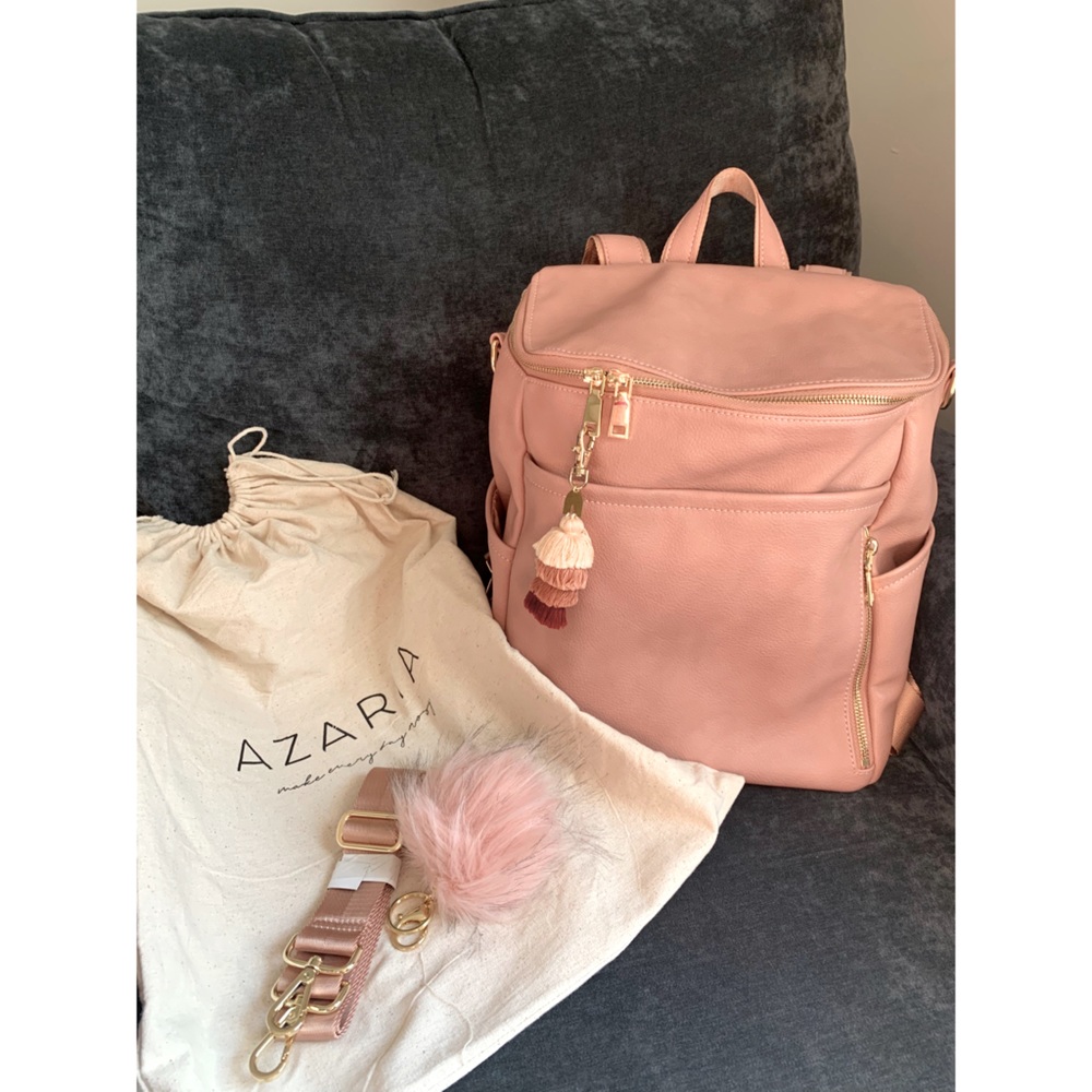 Azaria la Mere Dusty Rose diaper bag